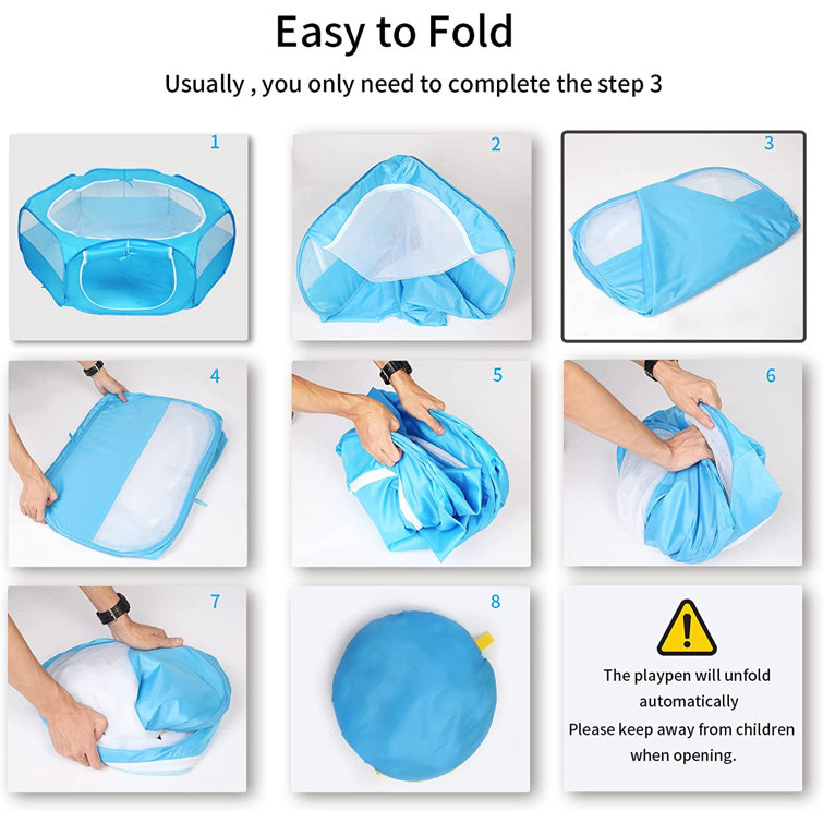 Playpen top with top